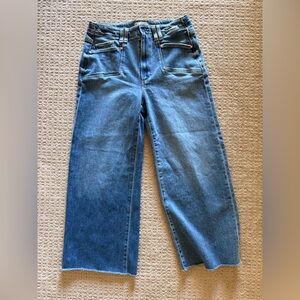 PAIGE Wide Leg Blue Jeans
